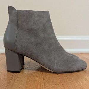 Grey Suede Cole Haan Ankle Boots